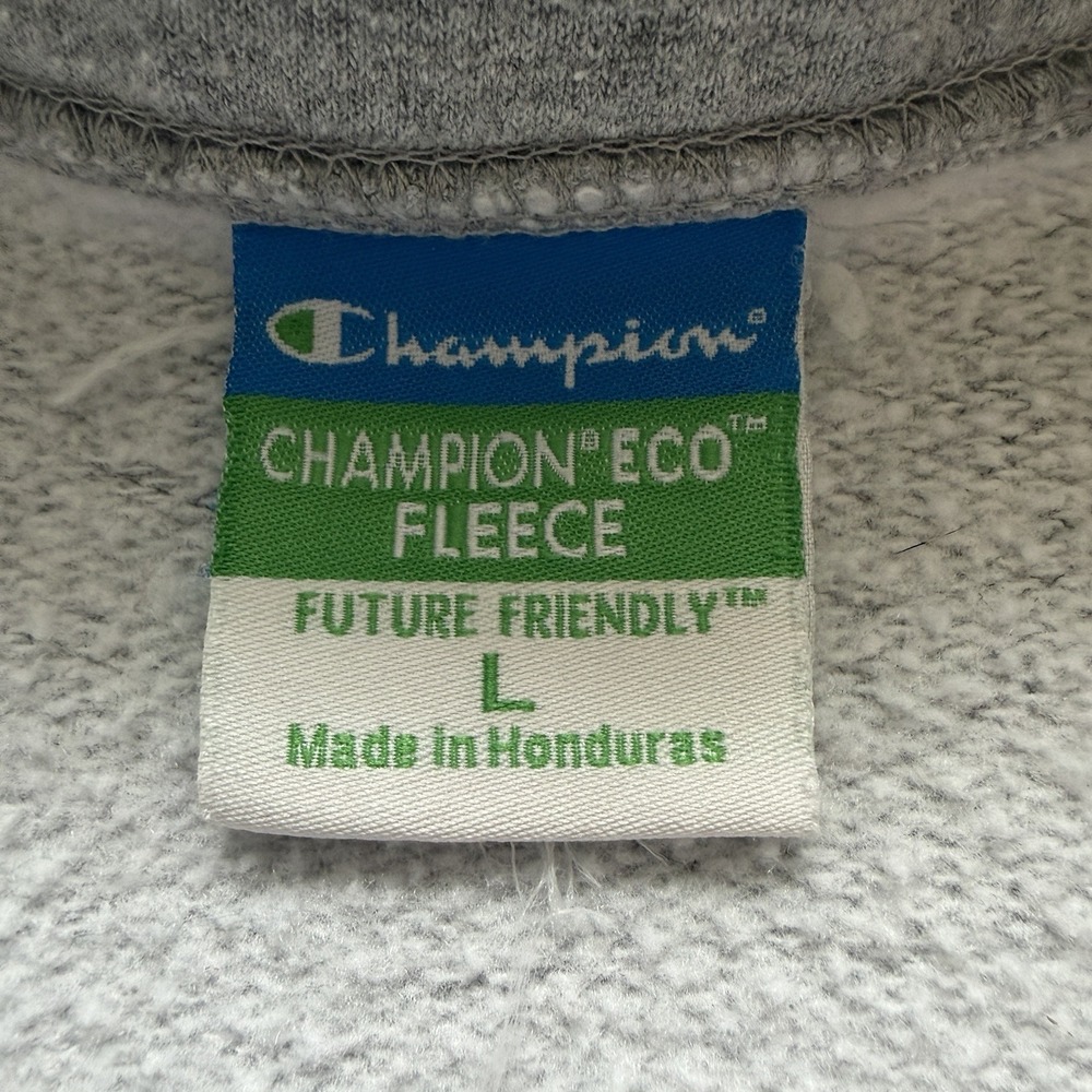Champion Pepperdine University Waves Eco Fleece 1/4 Zip Sweatshirt Gray Large - Picture 9 of 13
